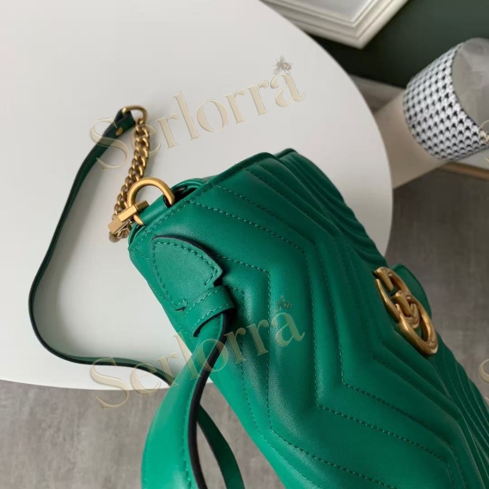 GUCCI GG MARMONT MEDIUM TOP HANDLE BAG