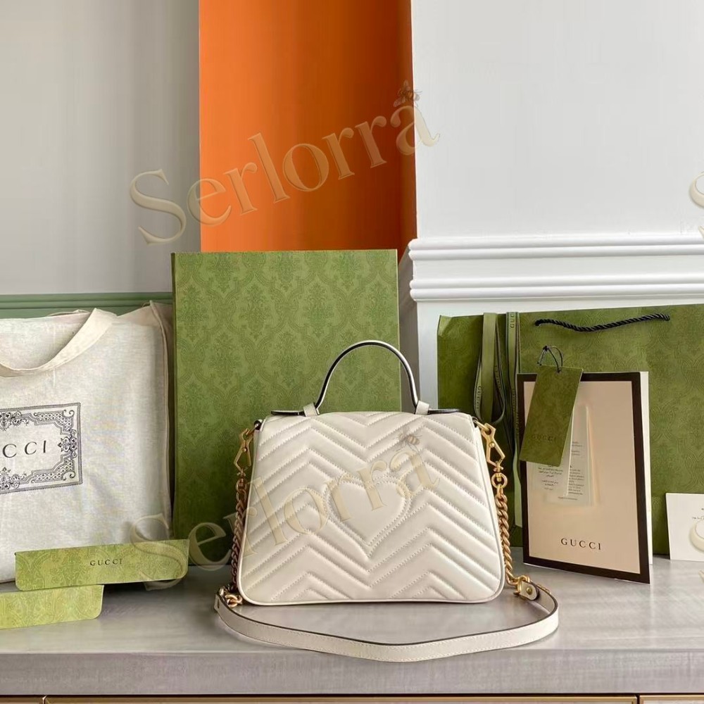 GUCCI GG MARMONT MEDIUM TOP HANDLE BAG