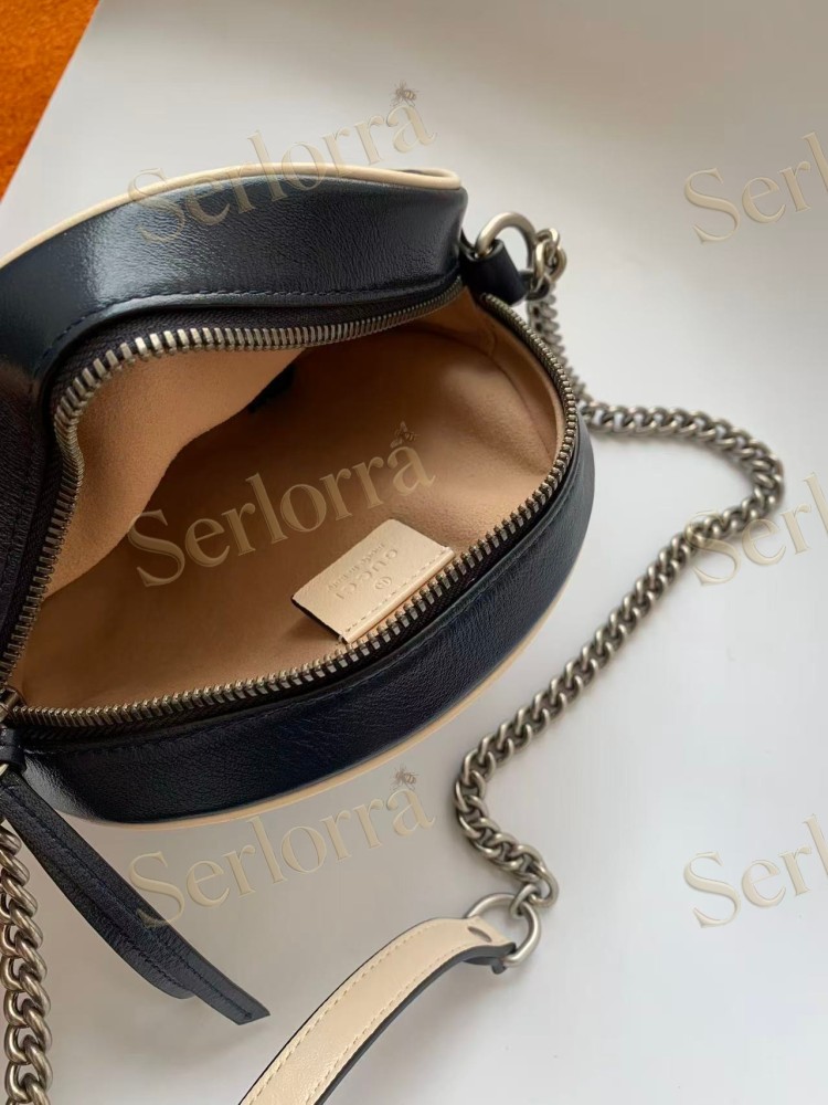 GUCCI GG MARMONT MINI ROUND SHOULDER BAG