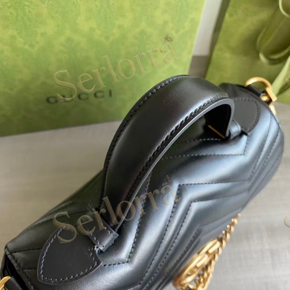 GUCCI GG MARMONT MEDIUM TOP HANDLE BAG