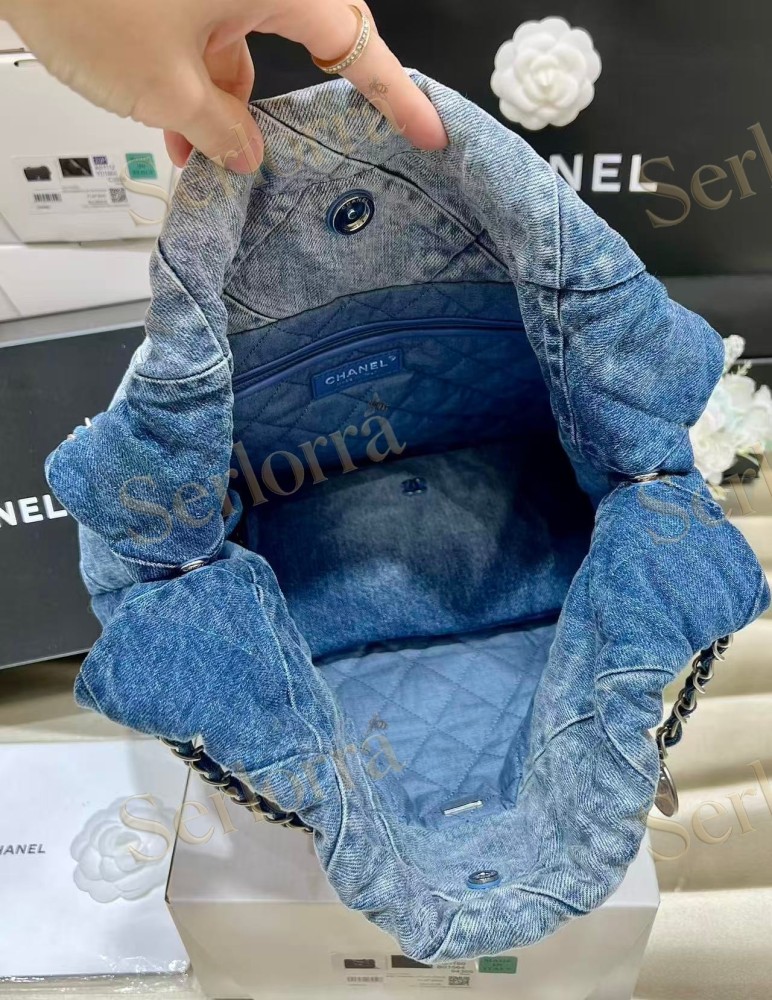 CHANEL MASTER 22 MEDIUM DENIM HANDBAG