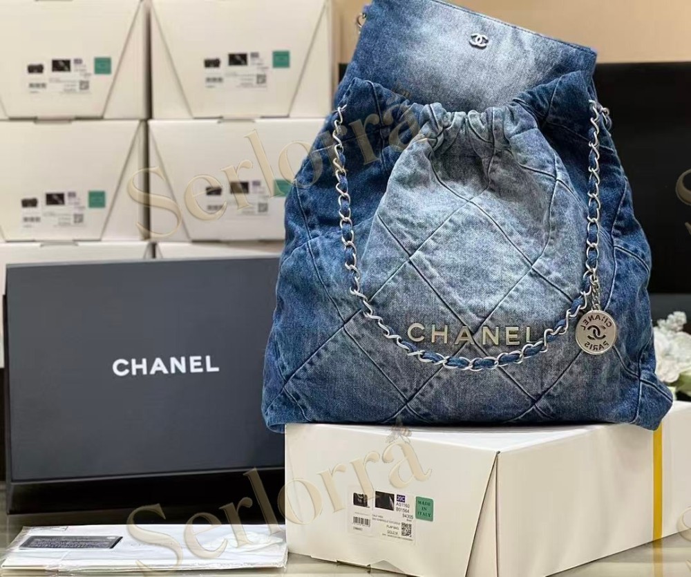 CHANEL MASTER 22 MEDIUM DENIM HANDBAG