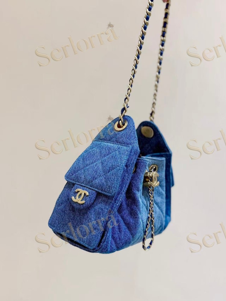CHANEL MASTER 25 MINI DENIM HANDBAG
