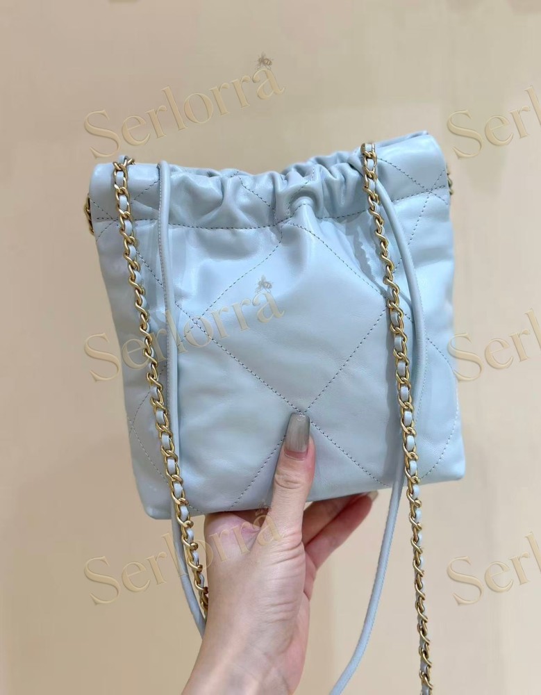 CHANEL MASTER 22 MINI ONDA VERDE CALFSKIN HANDBAG