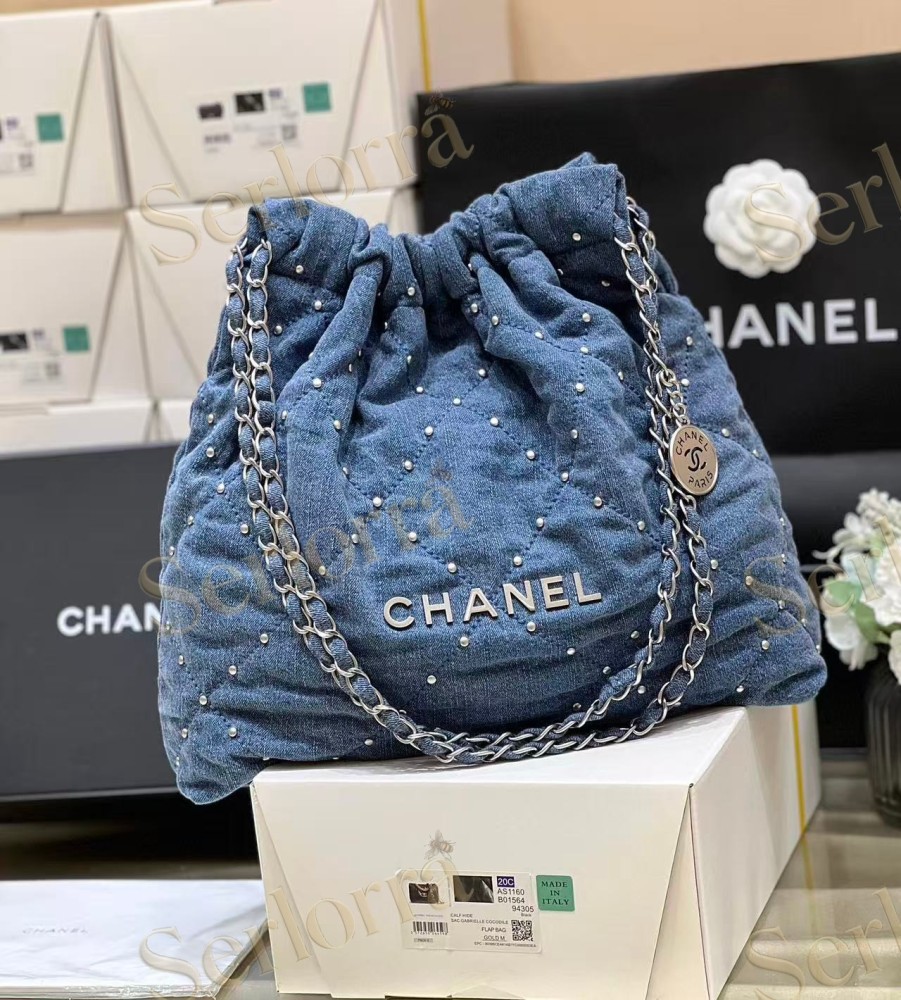 CHANEL MASTER 22 MEDIUM DENIM HANDBAG