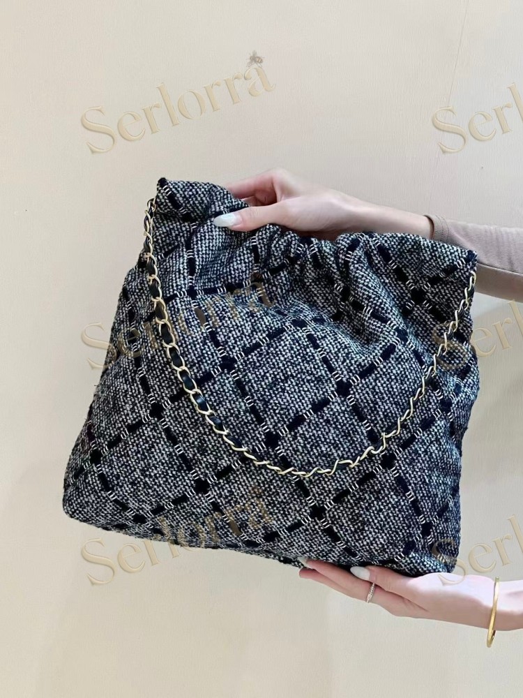CHANEL MASTER 22 MEDIUM TWEED HANDBAG