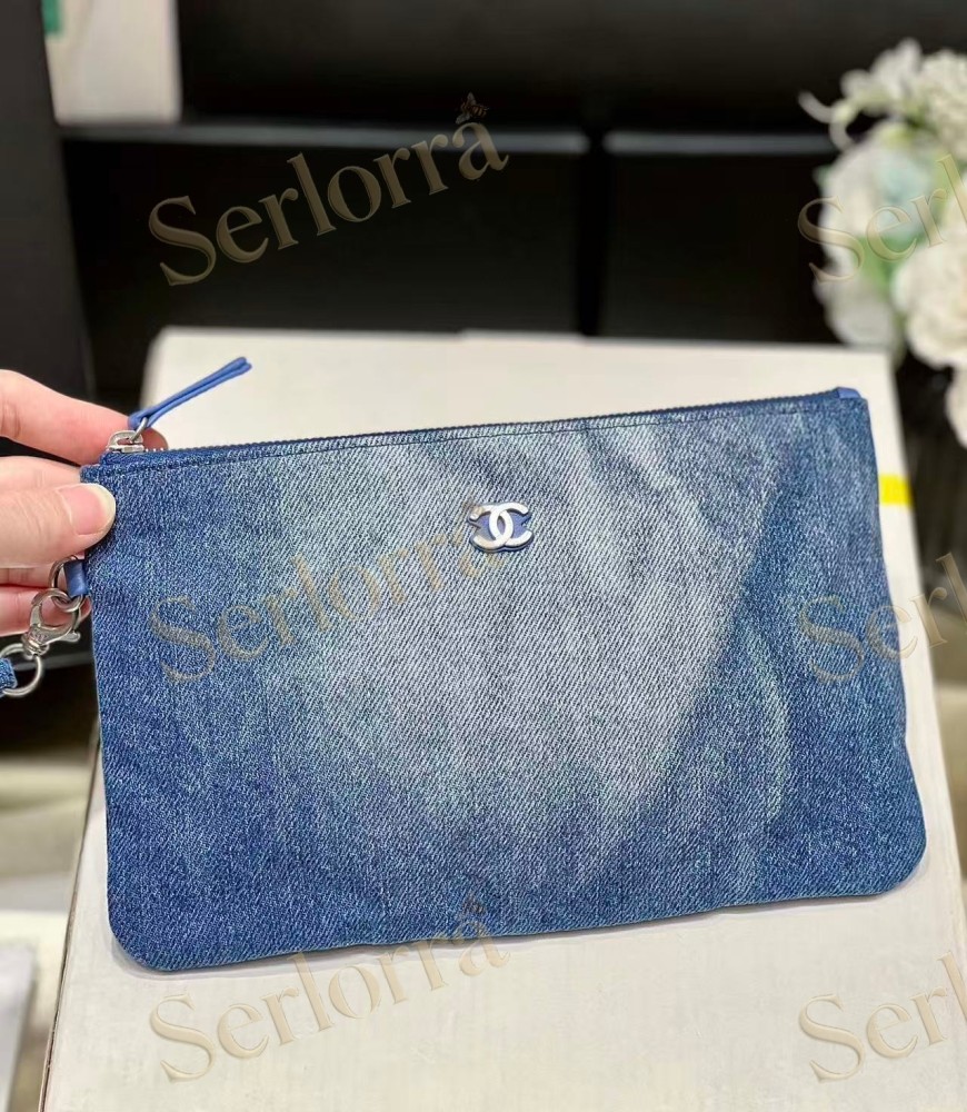 CHANEL MASTER 22 MEDIUM DENIM HANDBAG