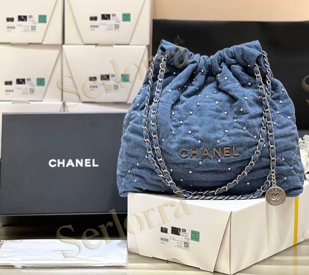 CHANEL MASTER 22 MEDIUM DENIM HANDBAG
