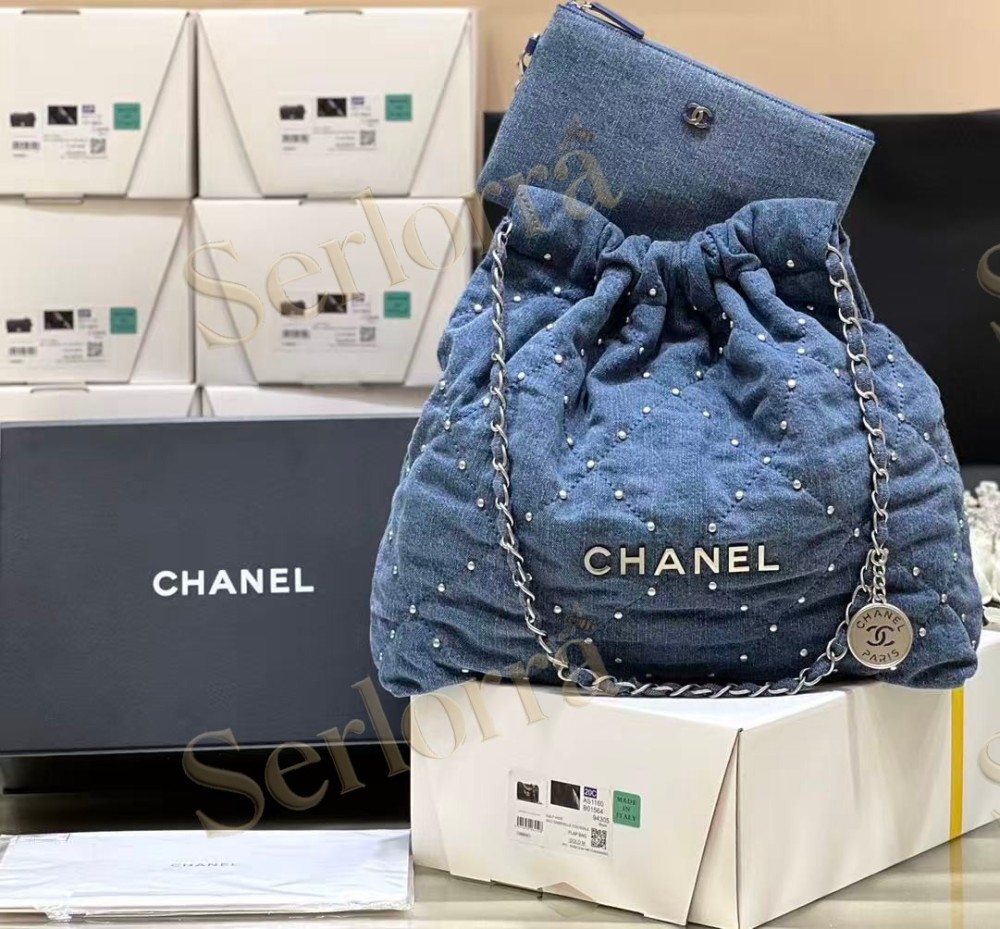 CHANEL MASTER 22 MEDIUM DENIM HANDBAG
