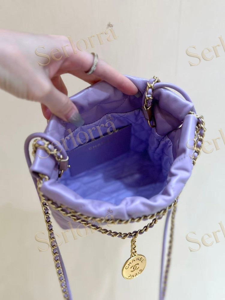 CHANEL MASTER 22 MINI ONDA VERDE CALFSKIN HANDBAG