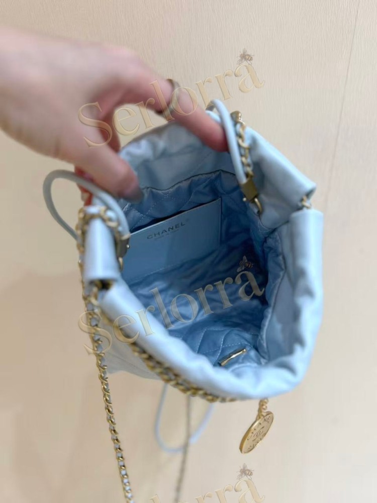 CHANEL MASTER 22 MINI ONDA VERDE CALFSKIN HANDBAG