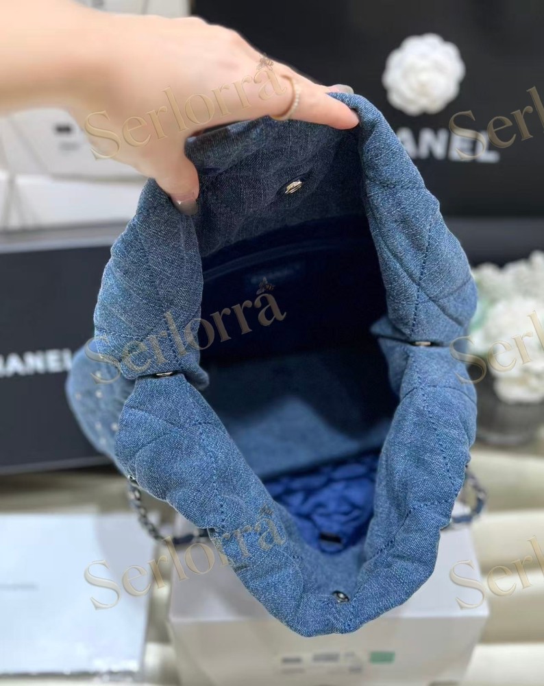 CHANEL MASTER 22 MEDIUM DENIM HANDBAG