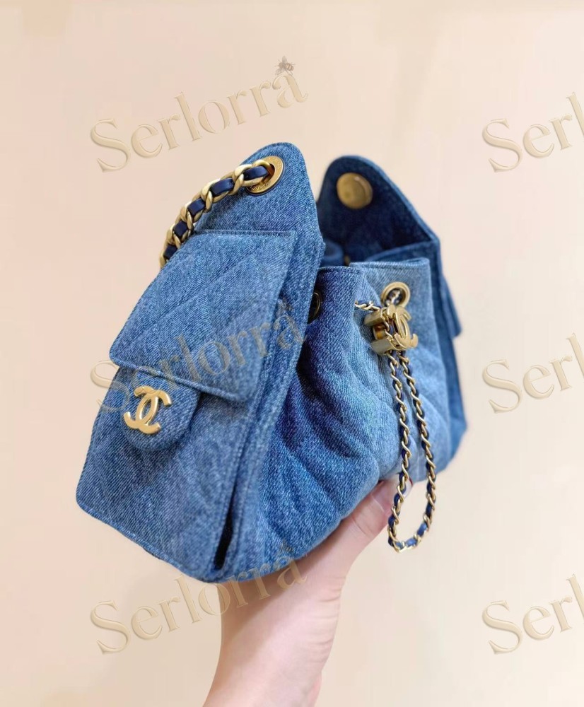 CHANEL MASTER 25 MINI DENIM HANDBAG