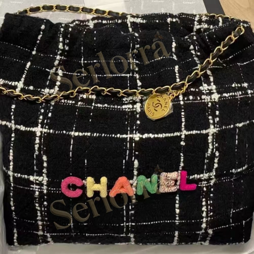 CHANEL MASTER 22 MEDIUM TWEED HANDBAG