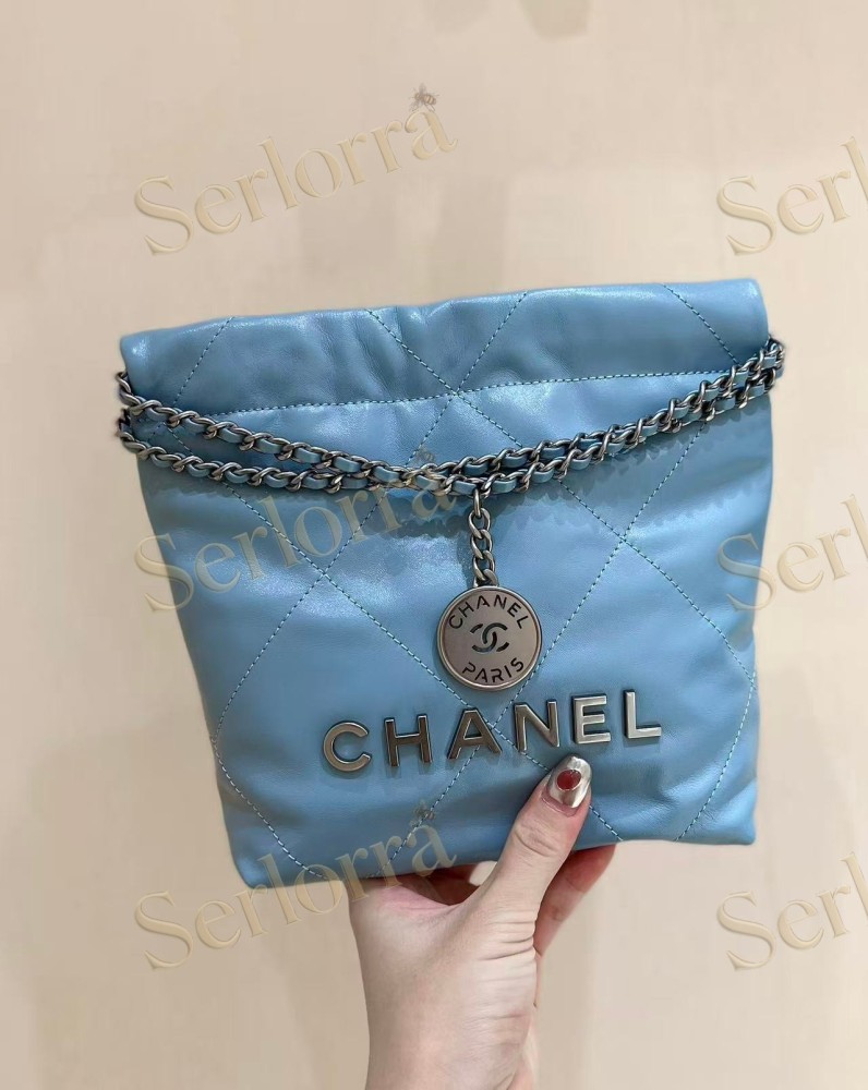 CHANEL MASTER 22 MINI ONDA VERDE CALFSKIN HANDBAG