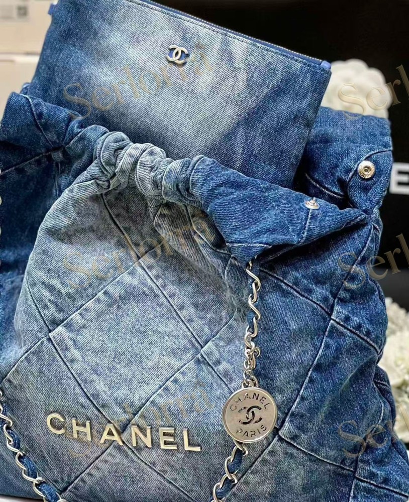 CHANEL MASTER 22 MEDIUM DENIM HANDBAG