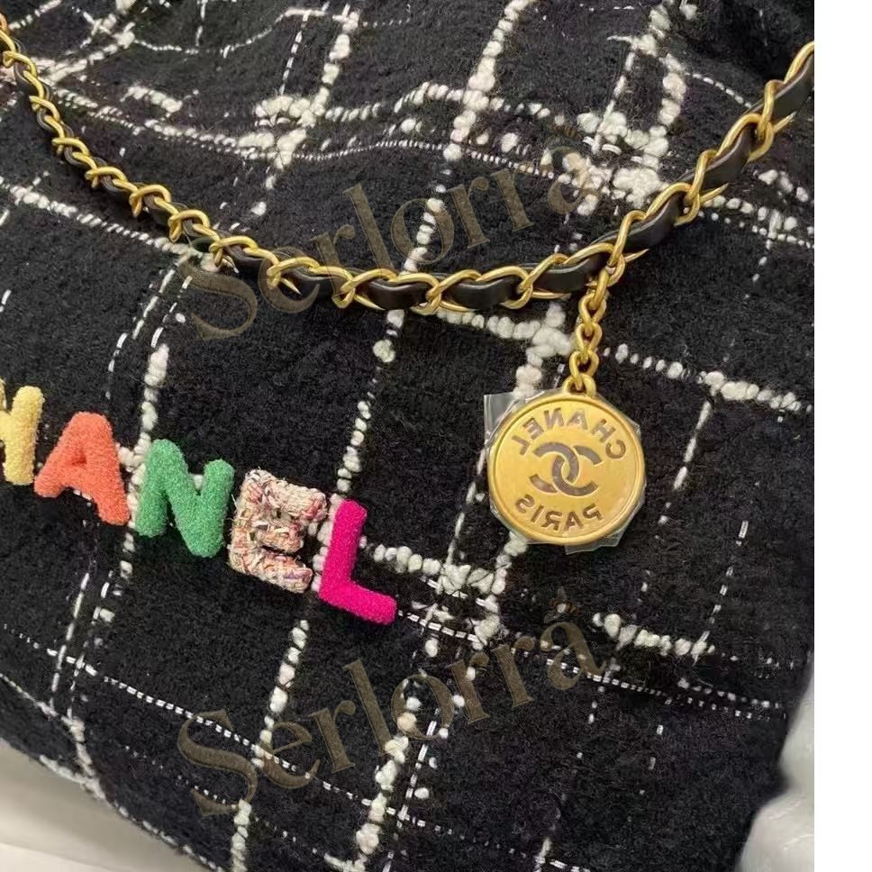CHANEL MASTER 22 MEDIUM TWEED HANDBAG
