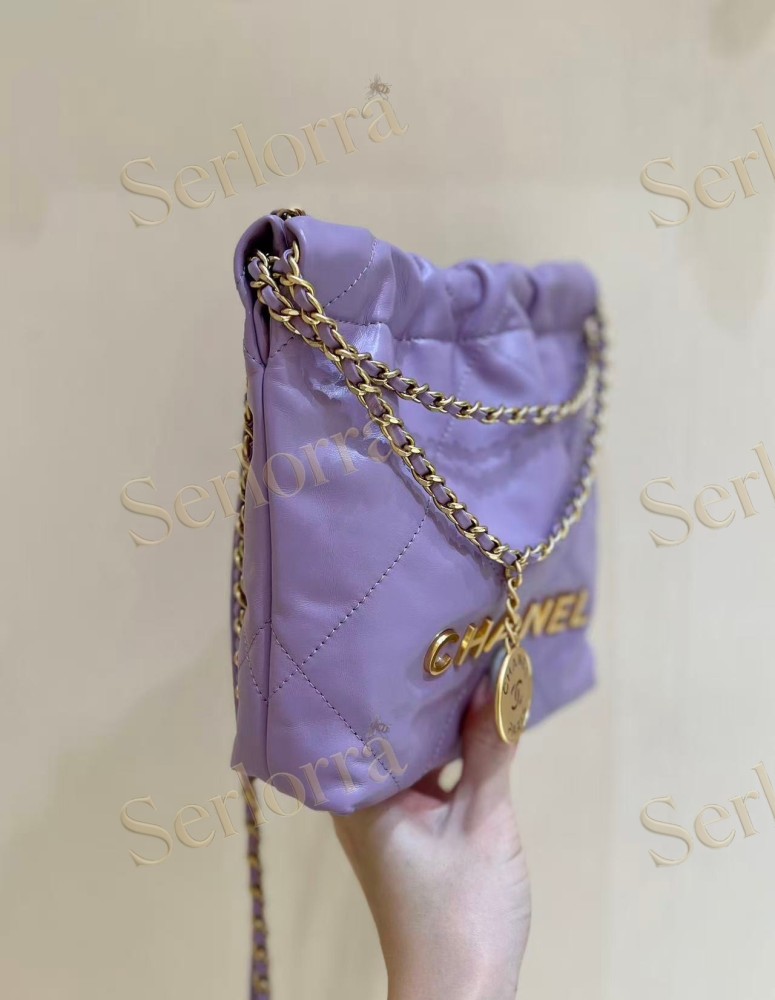 CHANEL MASTER 22 MINI ONDA VERDE CALFSKIN HANDBAG