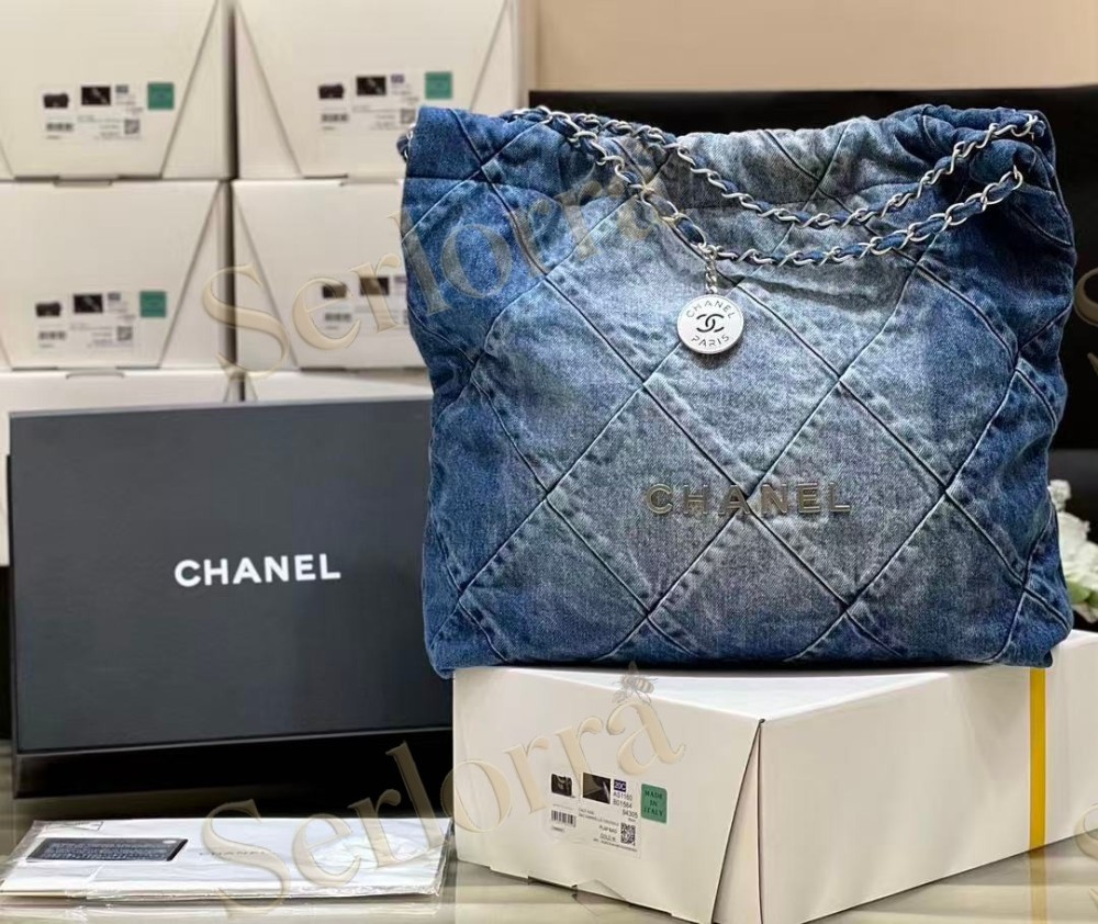 CHANEL MASTER 22 MEDIUM DENIM HANDBAG
