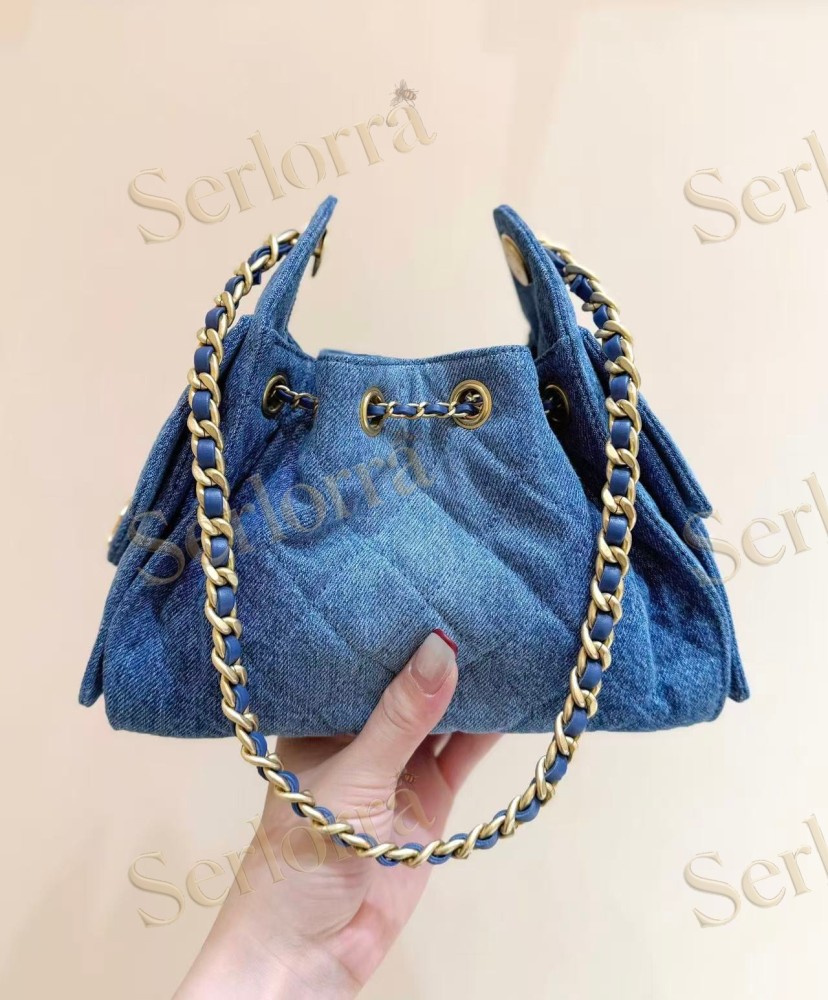 CHANEL MASTER 25 MINI DENIM HANDBAG
