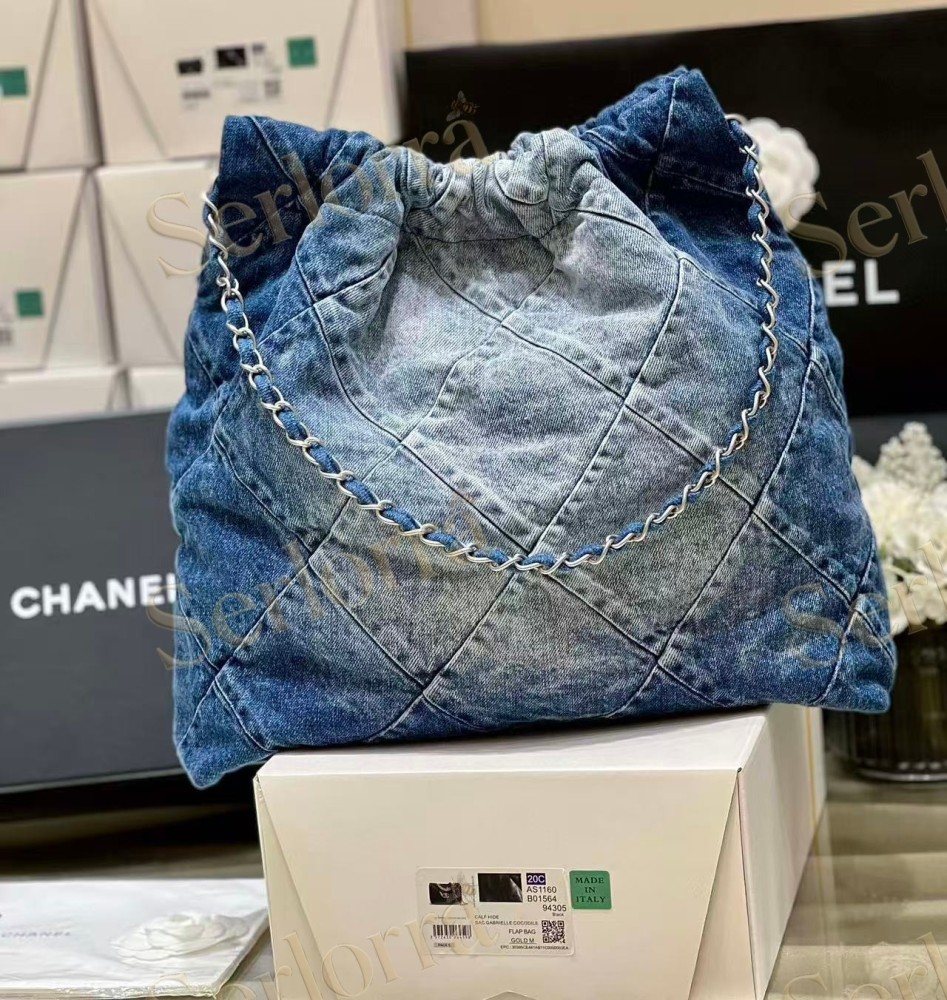 CHANEL MASTER 22 MEDIUM DENIM HANDBAG