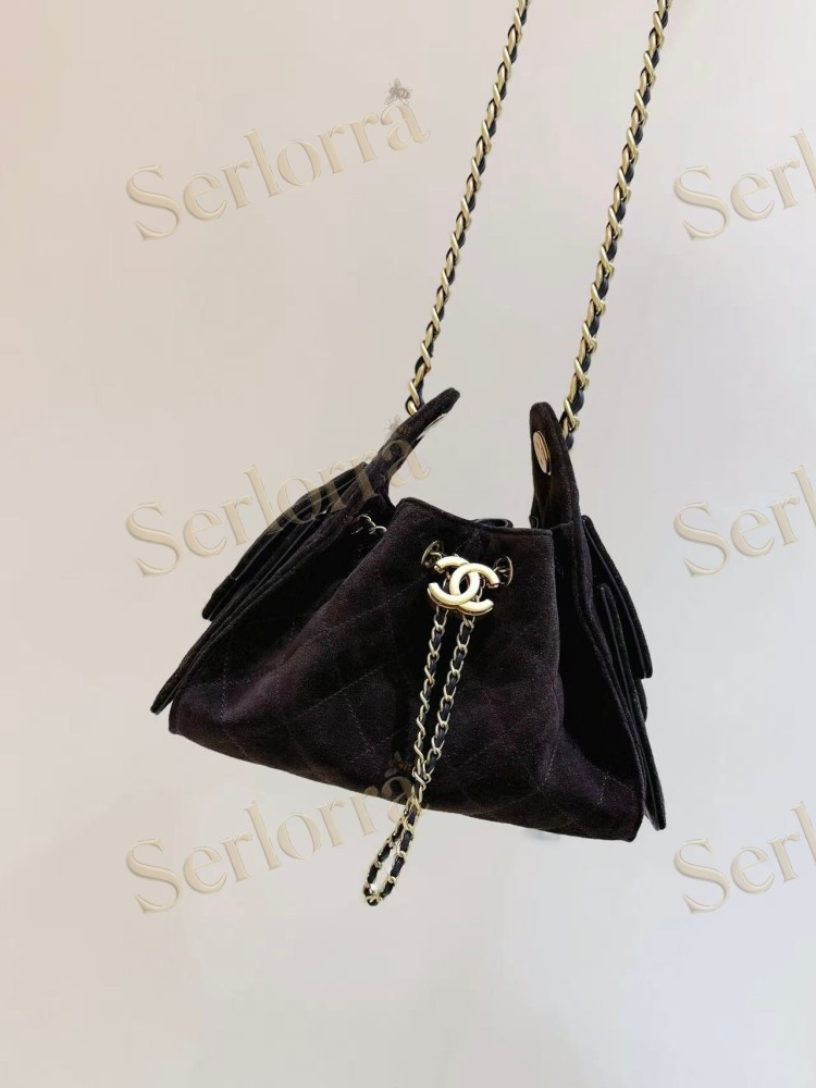 CHANEL MASTER 25 MINI SUEDED CALFSKIN HANDBAG
