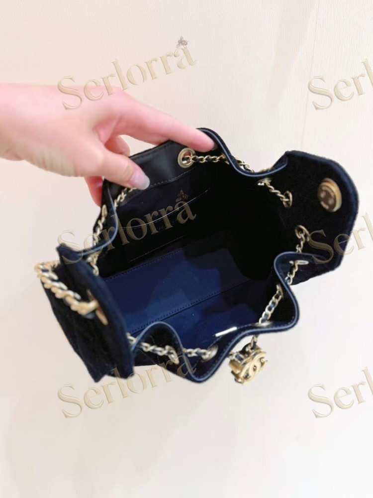 CHANEL MASTER 25 MINI SUEDED CALFSKIN HANDBAG
