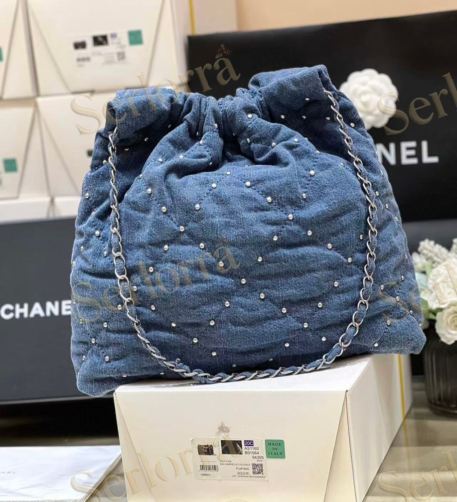 CHANEL MASTER 22 MEDIUM DENIM HANDBAG