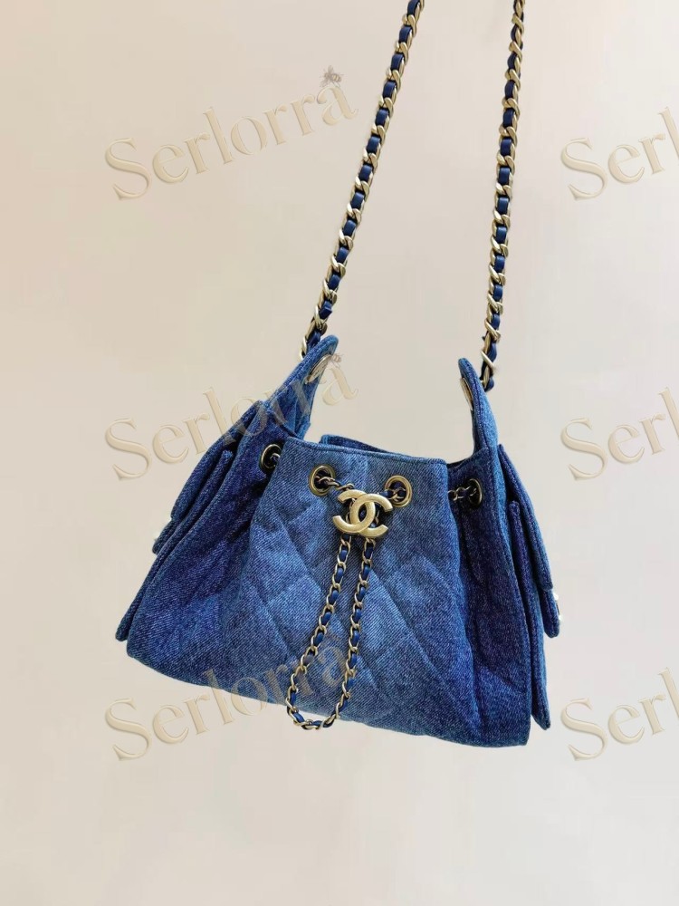 CHANEL MASTER 25 MINI DENIM HANDBAG