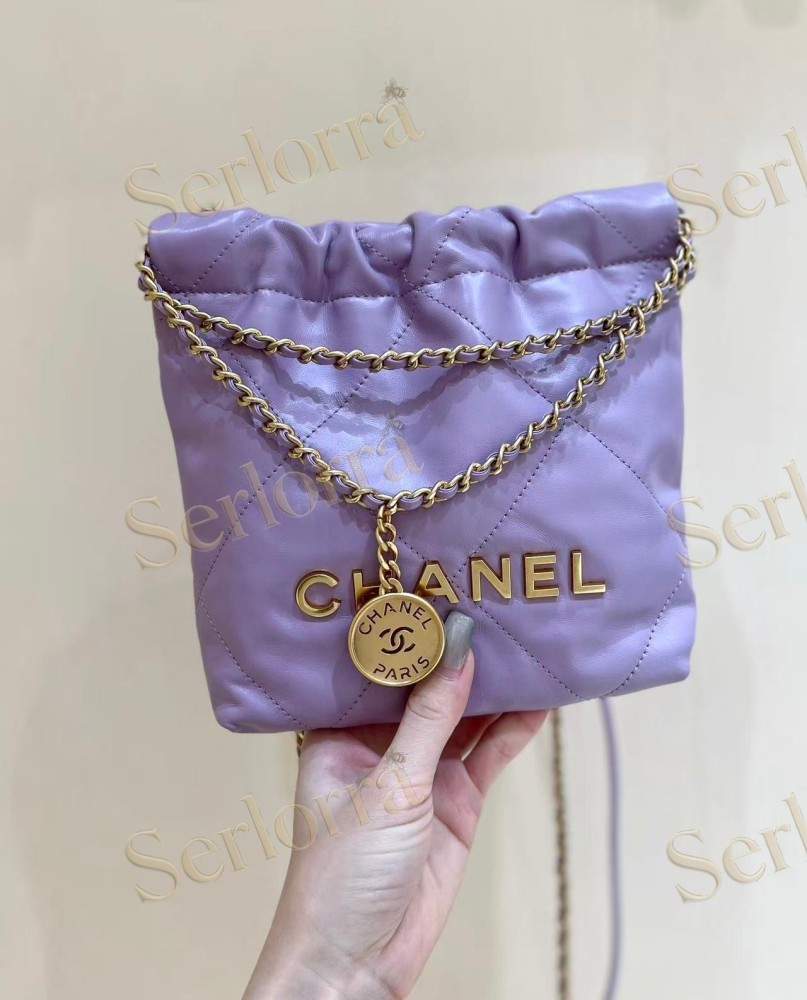 CHANEL MASTER 22 MINI ONDA VERDE CALFSKIN HANDBAG