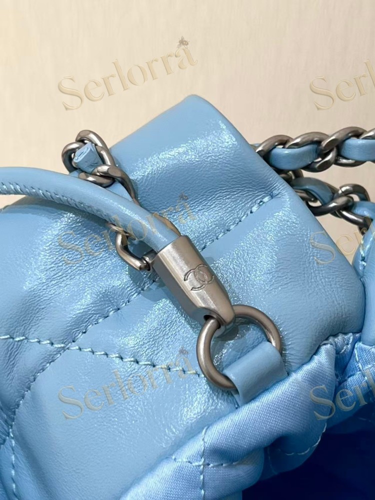 CHANEL MASTER 22 MINI ONDA VERDE CALFSKIN HANDBAG