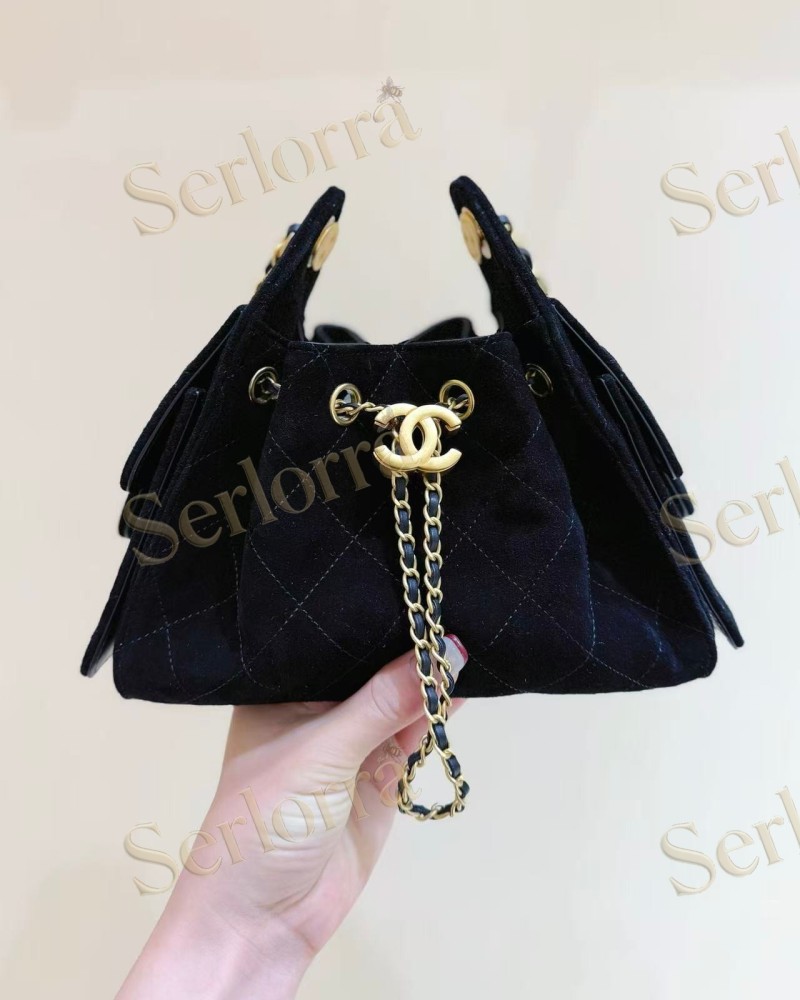 CHANEL MASTER 25 MINI SUEDED CALFSKIN HANDBAG