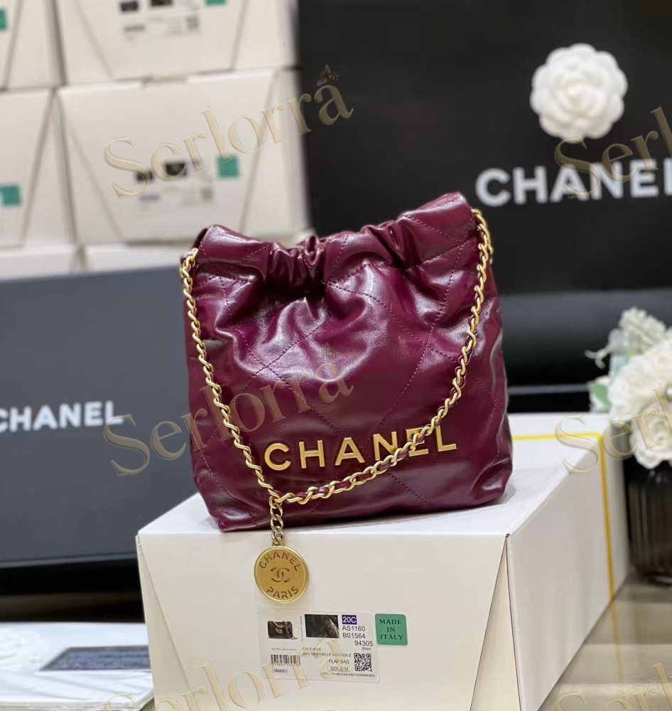 CHANEL MASTER 22 MINI ONDA VERDE CALFSKIN HANDBAG