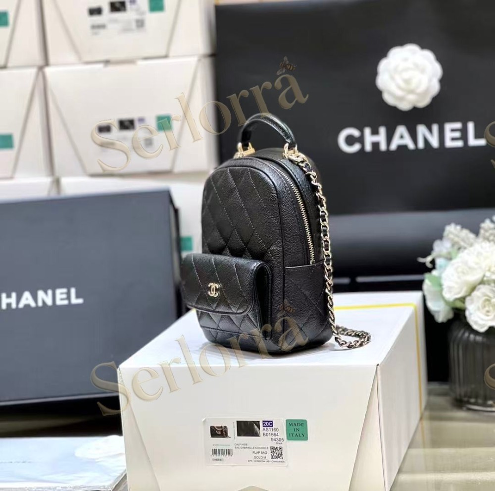 CHANEL MASTER CLASSIC HAAS CALFSKIN BACKPACK QUILTED CAVIAR MINI