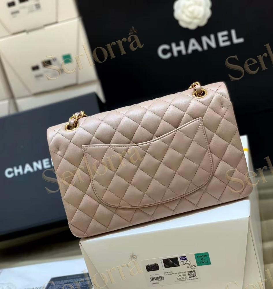 489CHANEL MASTER MEDIUM GR LAMBSKIN CLASSIC FLAP