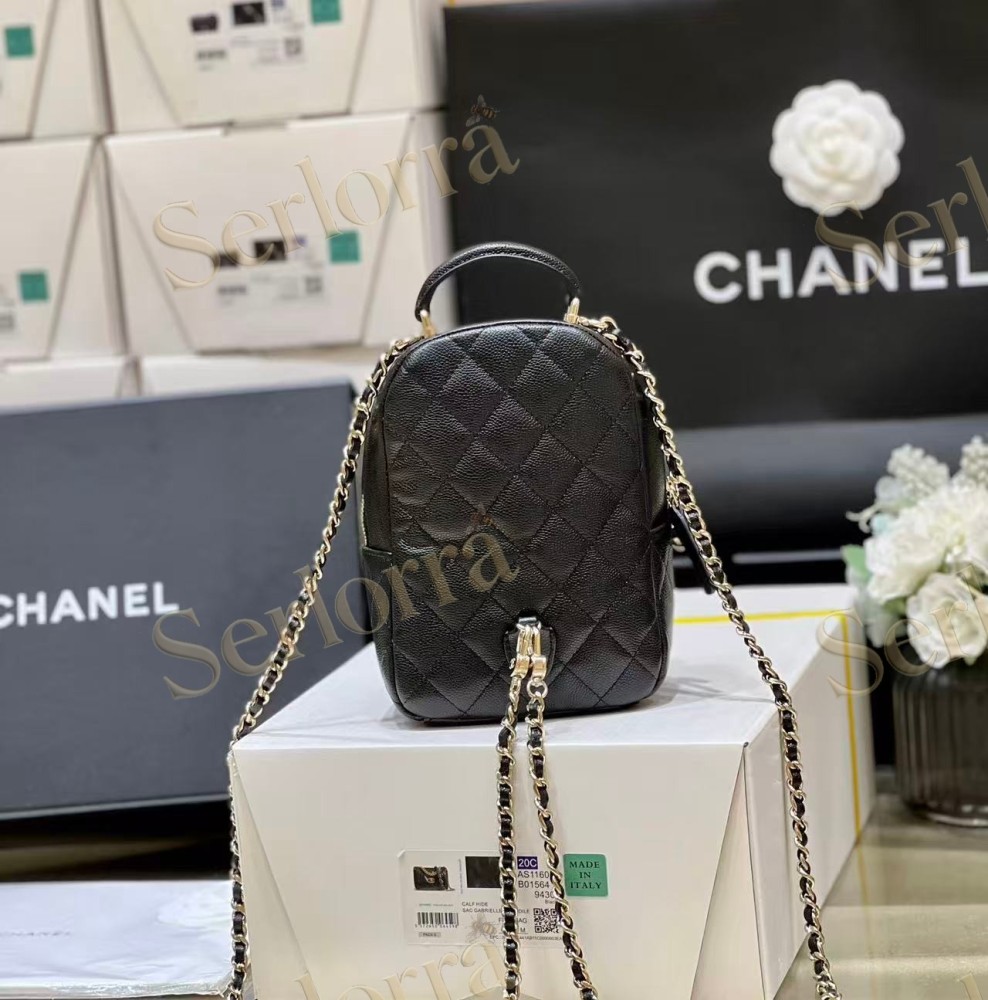 CHANEL MASTER CLASSIC HAAS CALFSKIN BACKPACK QUILTED CAVIAR MINI