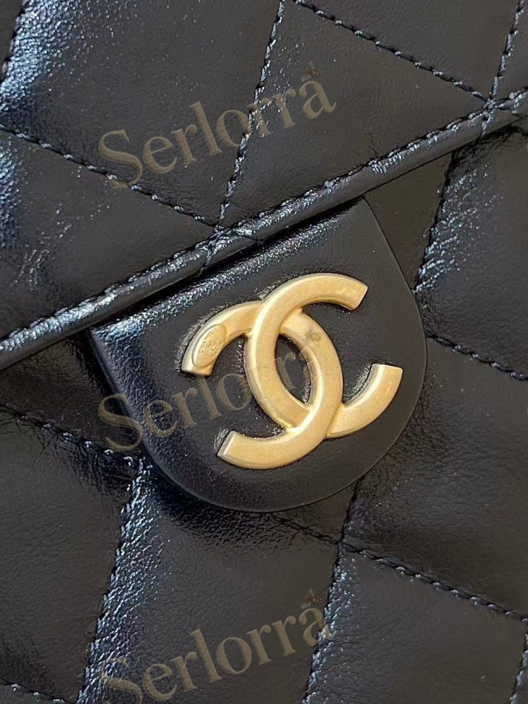 CHANEL MASTER 25 SMALL ONDA VERDE CALFSKIN HANDBAG