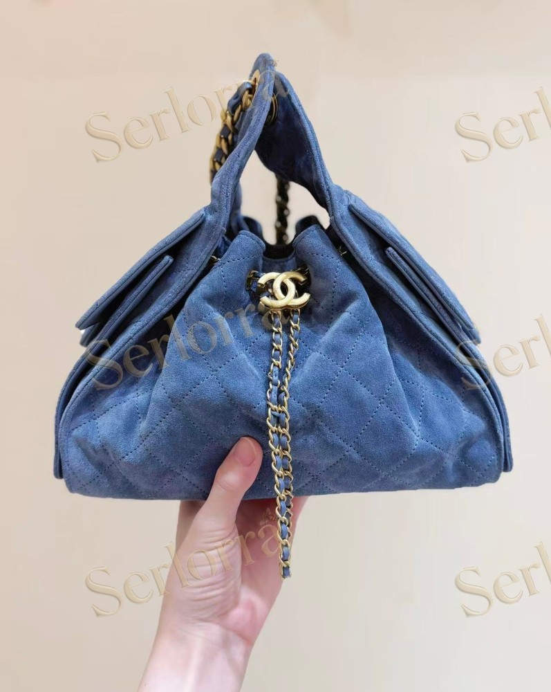CHANEL MASTER 25 SMALL SUEDED CALFSKIN HANDBAG