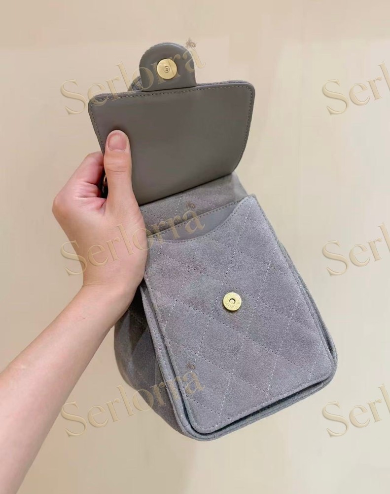 CHANEL MASTER 25 SMALL SUEDED CALFSKIN HANDBAG