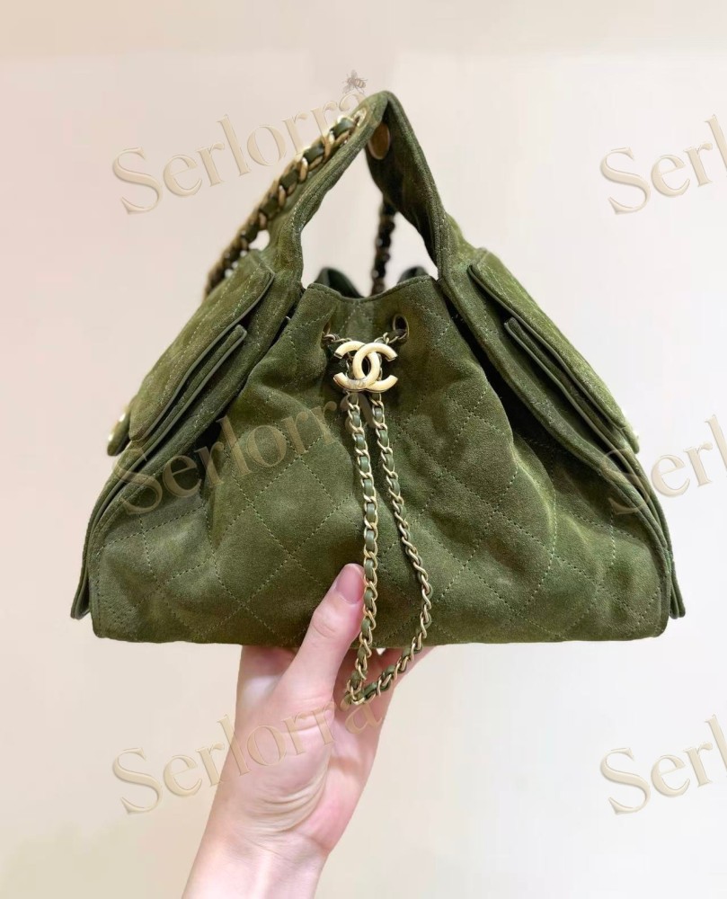 CHANEL MASTER 25 SMALL SUEDED CALFSKIN HANDBAG