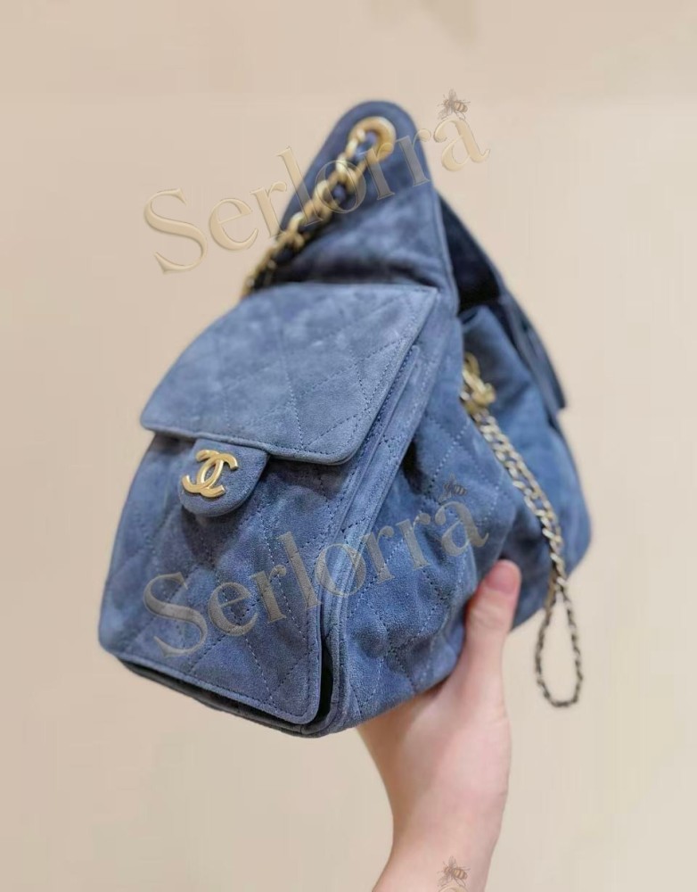 CHANEL MASTER 25 SMALL SUEDED CALFSKIN HANDBAG