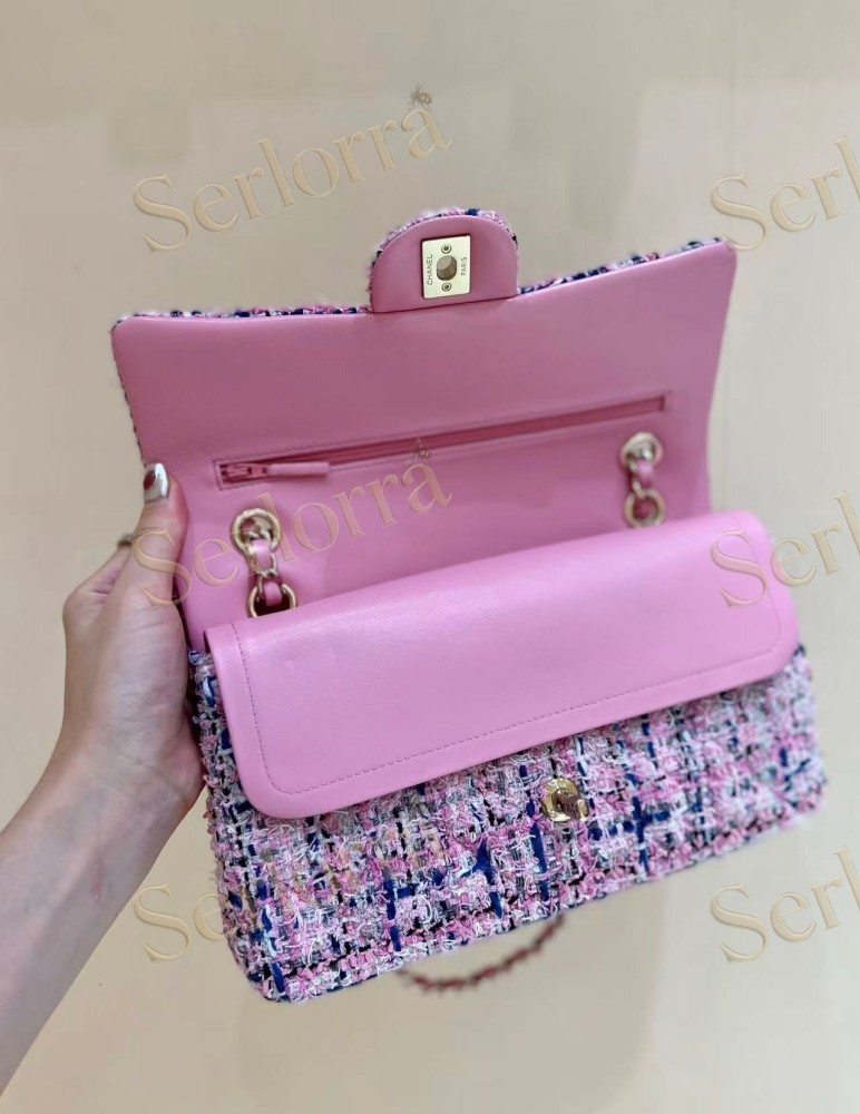 CHANEL MASTER MEDIUM TWEED CLASSIC FLAP