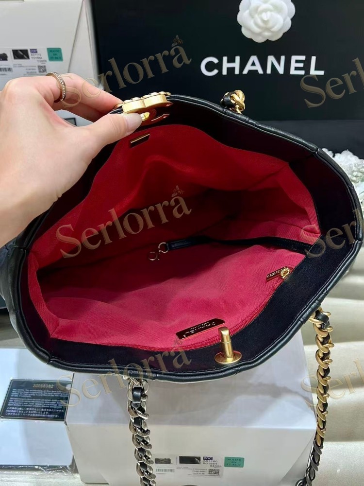 CHANEL MASTER 19 LAMBSKIN SHOPPING BAGS