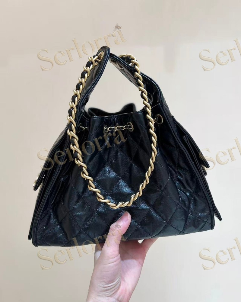 CHANEL MASTER 25 SMALL ONDA VERDE CALFSKIN HANDBAG