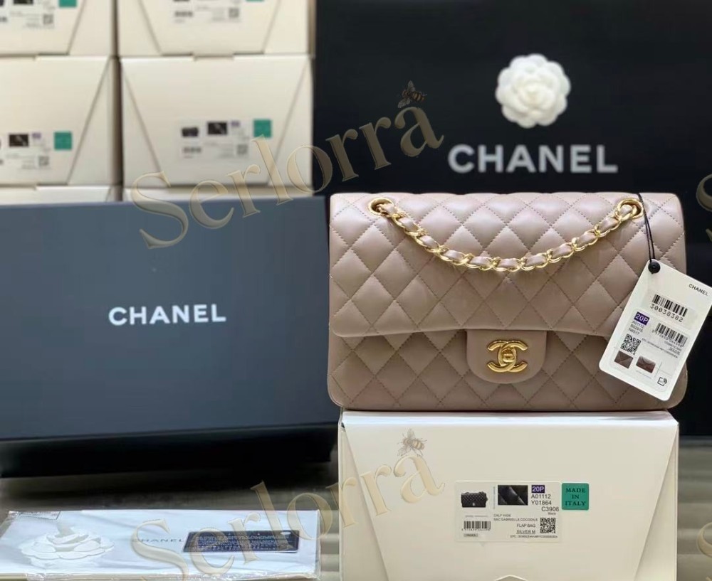 489CHANEL MASTER MEDIUM GR LAMBSKIN CLASSIC FLAP