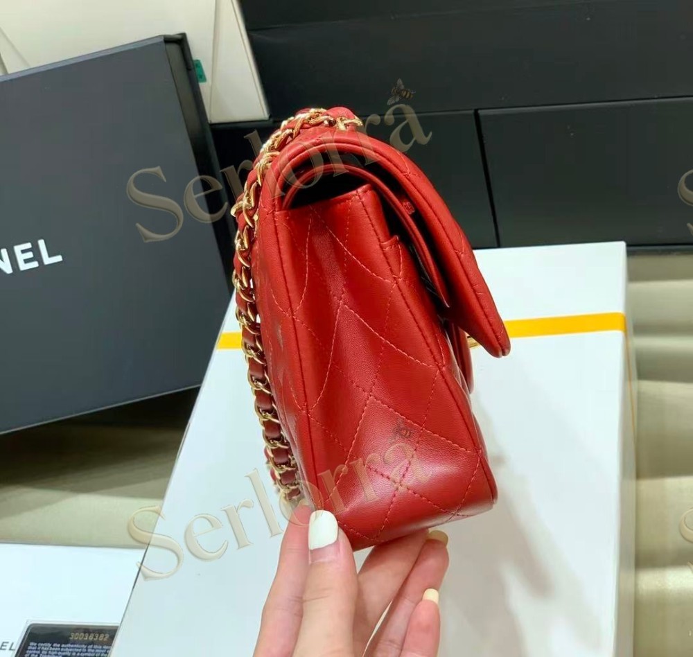 CHANEL MASTER MEDIUM GR LAMBSKIN CLASSIC FLAP