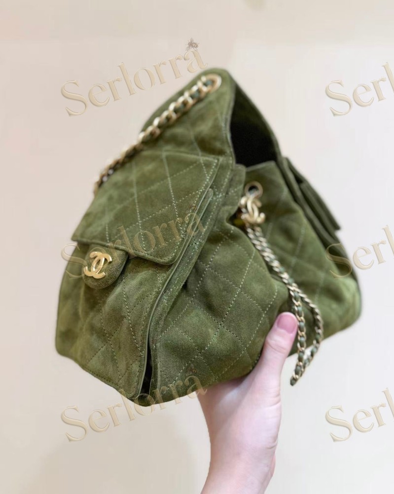 CHANEL MASTER 25 SMALL SUEDED CALFSKIN HANDBAG