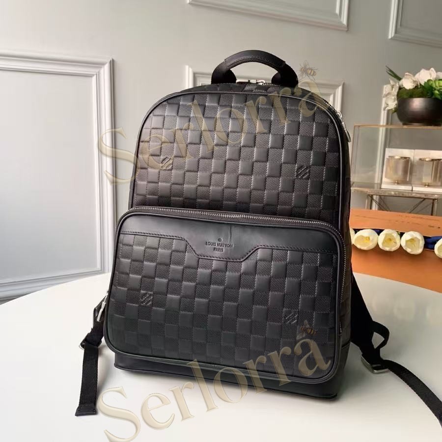 LOUIS VUITTON CAMPUS BACKPACK DAMIER INFINI LEATHER BLACK