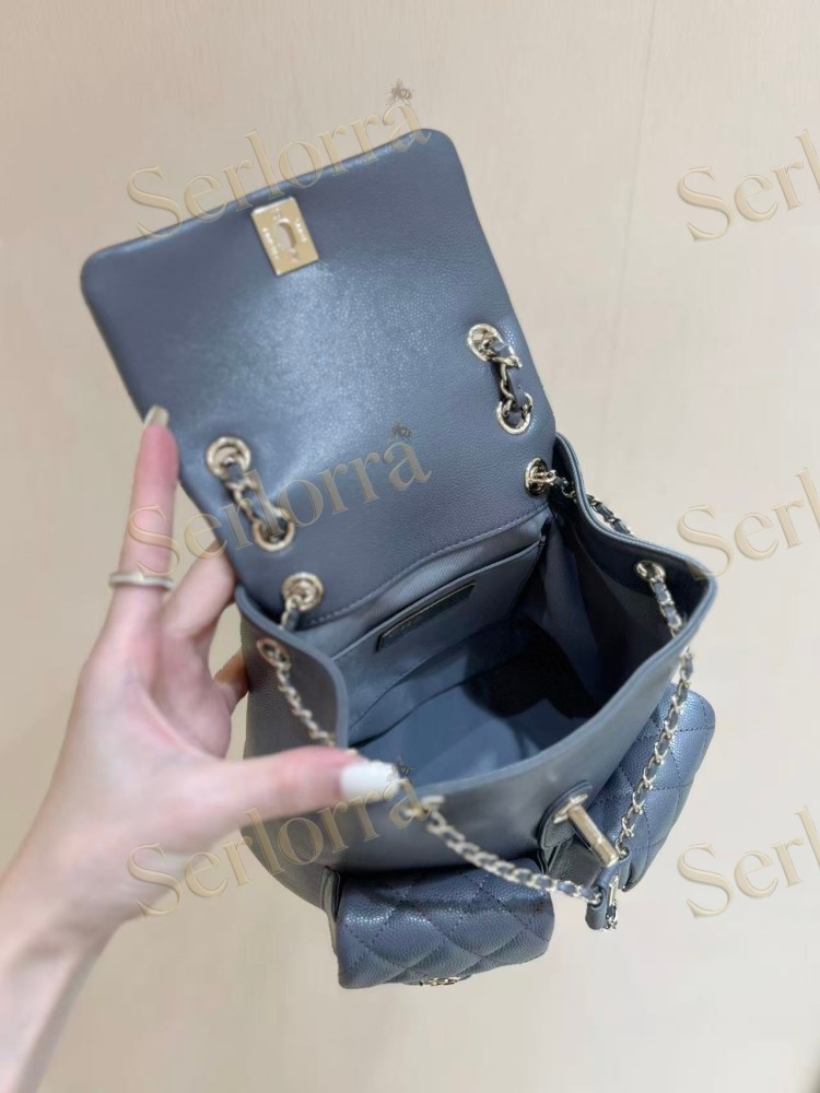 CHANEL MASTER LARGE HAAS GRAINED CALFSKIN DUMA BACKPACK
