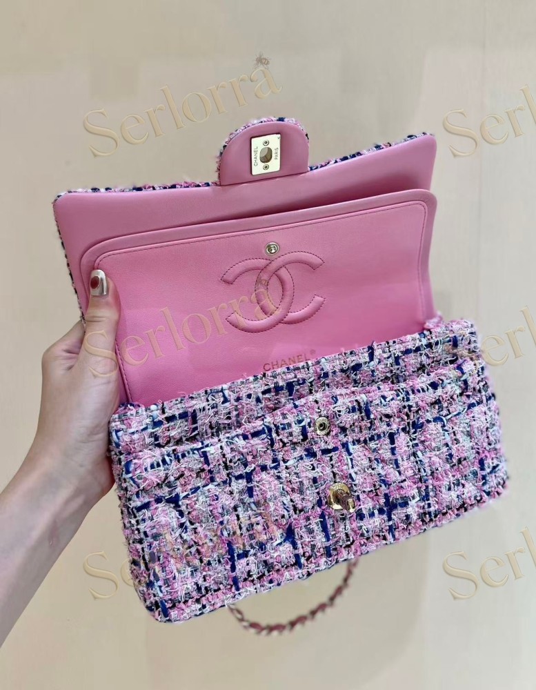 CHANEL MASTER MEDIUM TWEED CLASSIC FLAP